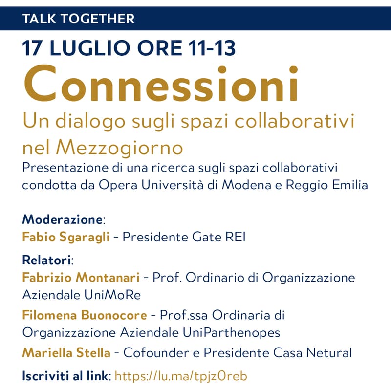 Cover Image for Connessioni: un dialogo sugli spazi collaborativi nel Mezzogiorno