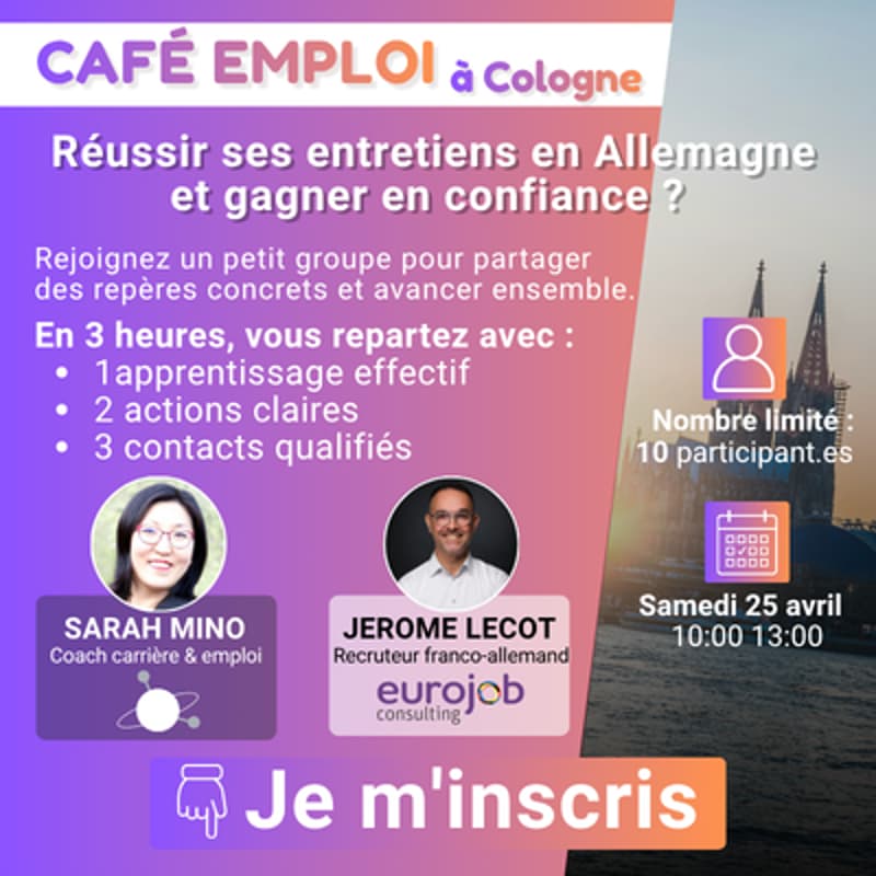 Cover Image for Café Emploi franco-allemand à Cologne