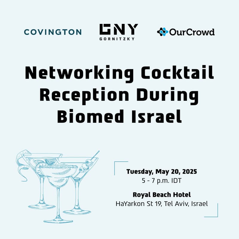 Cover Image for Networking Cocktail Reception During Biomed Israel 2025