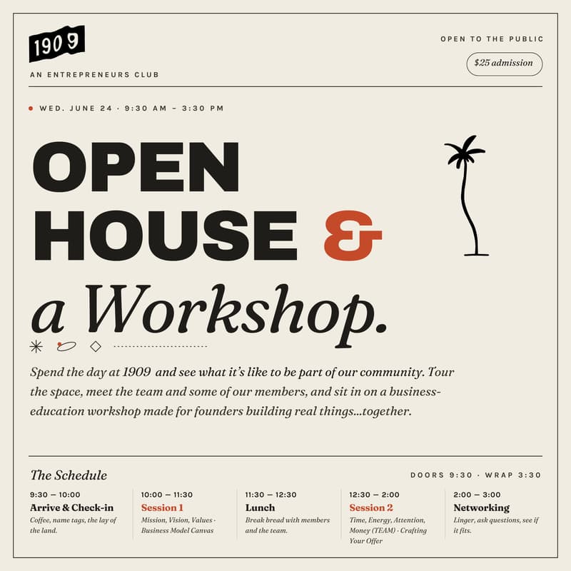 Cover Image for 1909 Open House