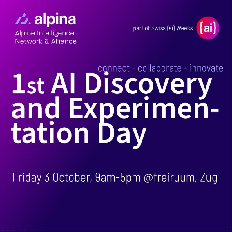 Cover Image for alpina - 1st AI Discovery and Experimentation Day