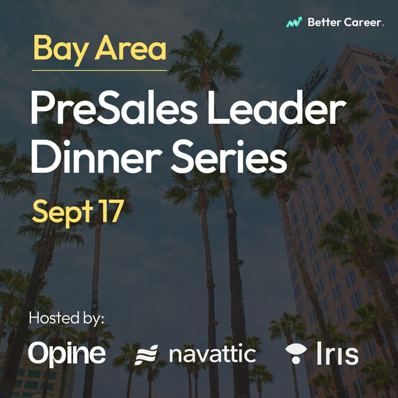 Cover Image for PreSales Leader Dinner Series [South Bay]