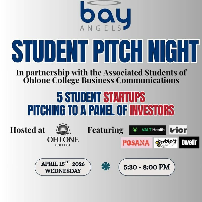 Cover Image for Bay Angels Student Pitch Night @ Ohlone College