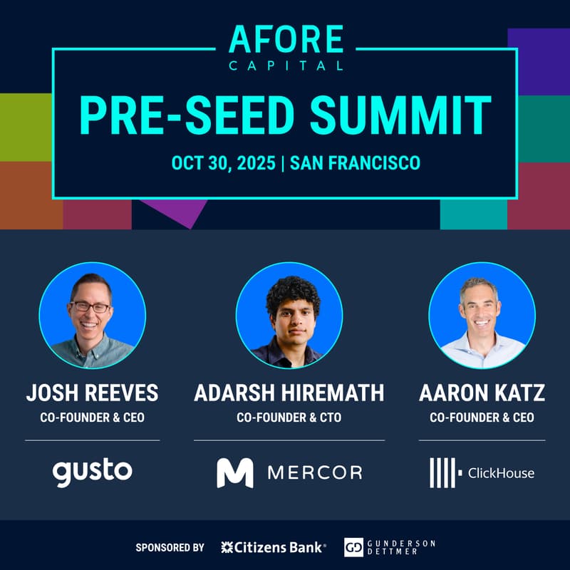 Cover Image for Afore Capital's 8th Annual Pre-Seed Summit