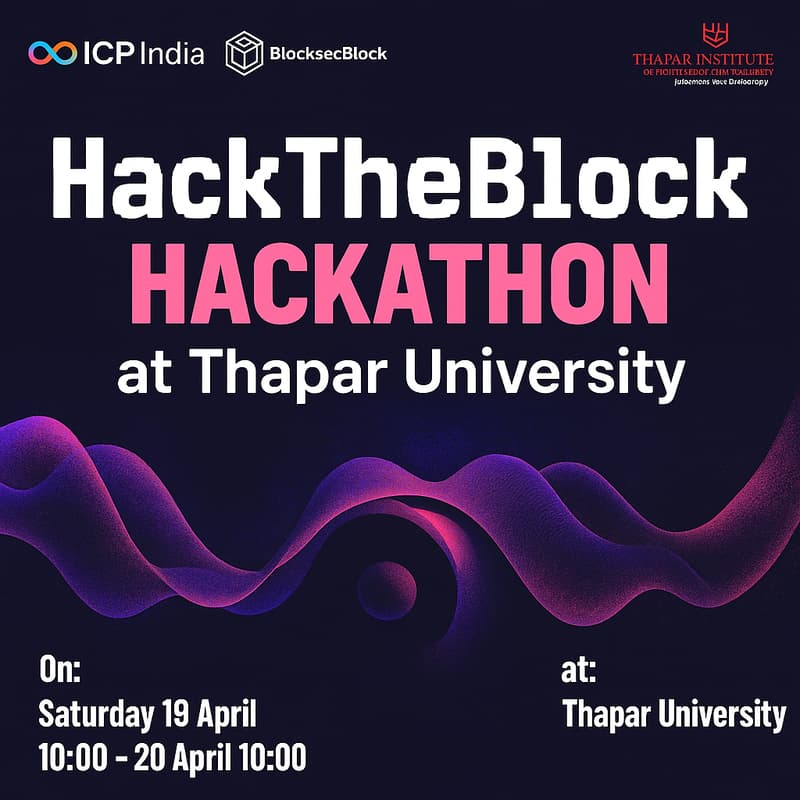 Cover Image for HackTheBlock Hackathon at Thapar University
