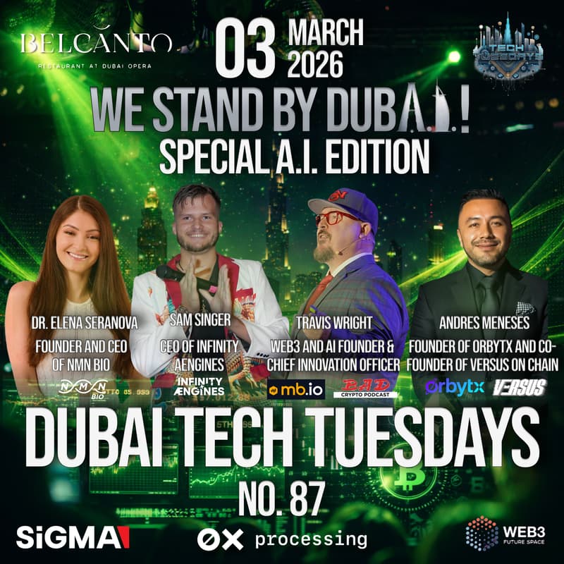 Cover Image for Dubai Tech Tuesdays No. 87 - We Stand by DubA.I. ! Special AI Edition