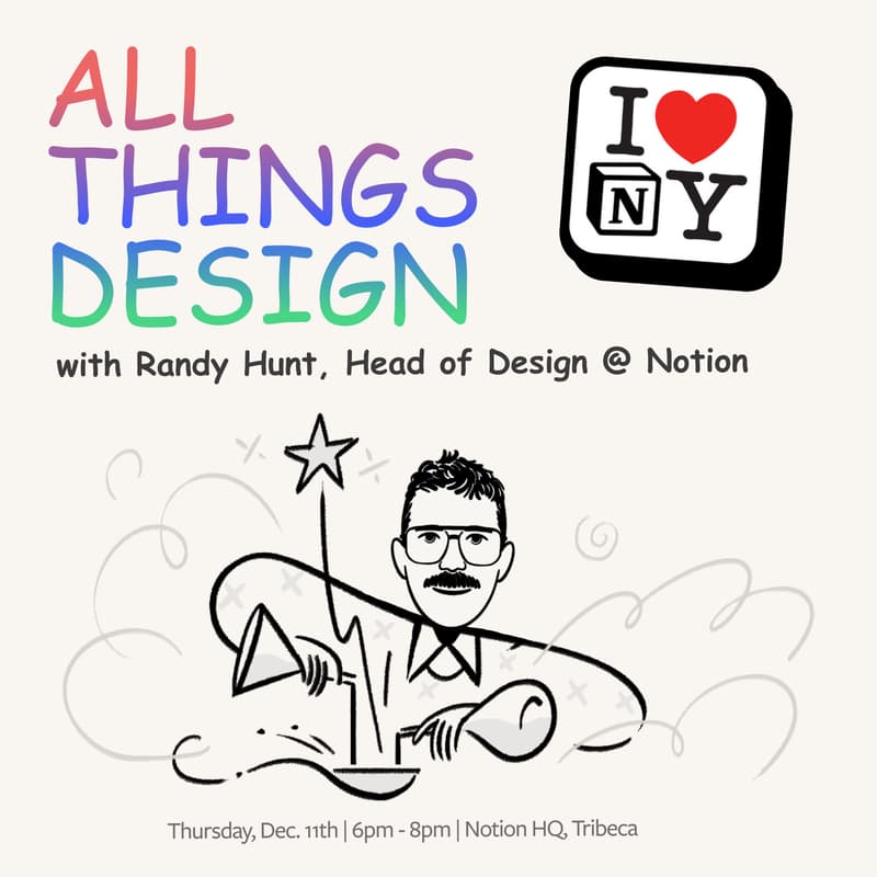 Cover Image for All Things Design with Randy Hunt, Head of Design @ Notion
