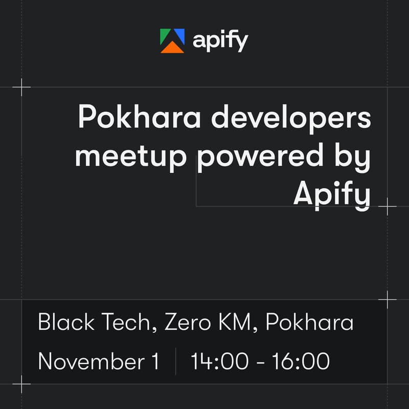 Cover Image for Pokhara developers meetup powered by Apify