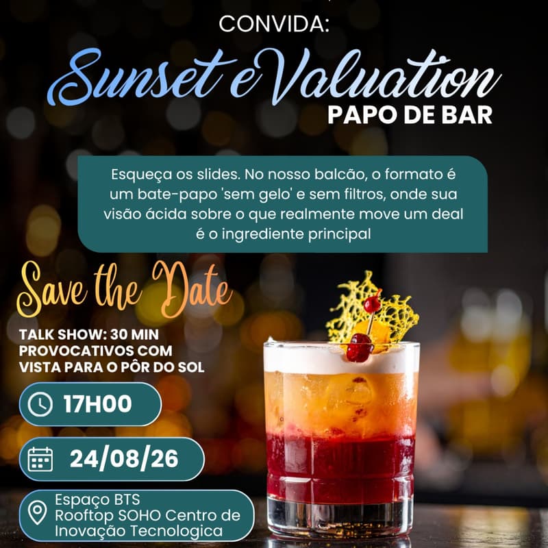 Cover Image for Sunset e Valuation | Papo de Bar