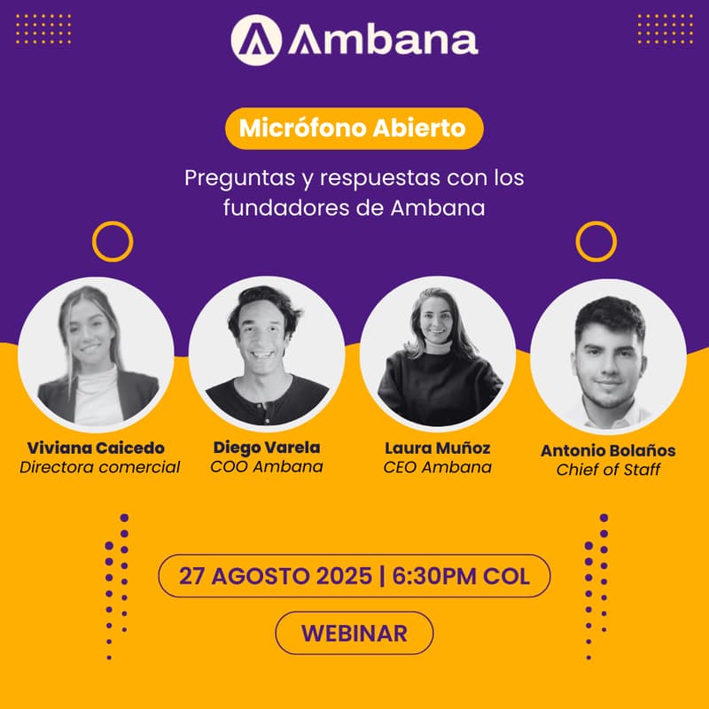 Cover Image for Micrófono Abierto: Preguntas y Respuestas con los fundadores de Ambana