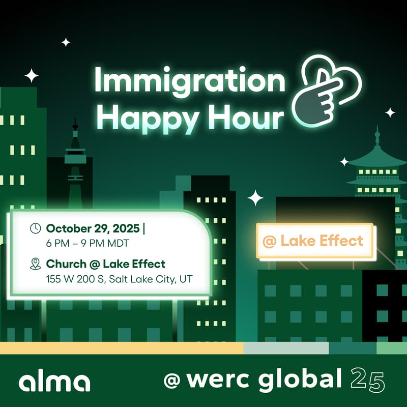 Cover Image for Alma Immigration Happy Hour @ WERC 2025