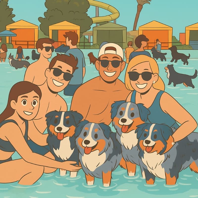 Cover Image for Aussies At Bow Wow Luau 🌴
