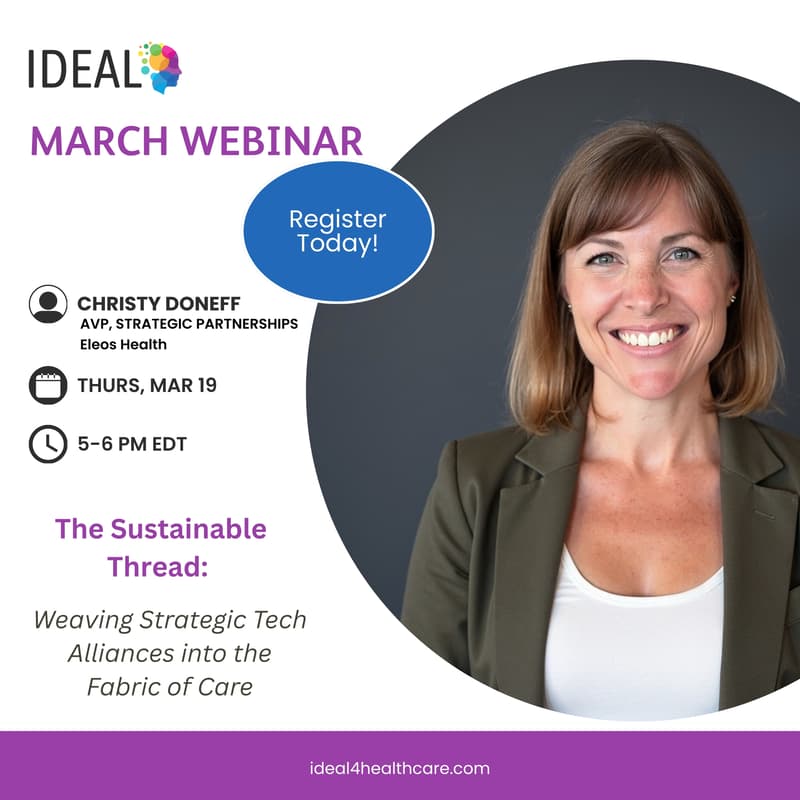 Cover Image for IDEAL for Healthcare: March Webinar ft. Christy Doneff