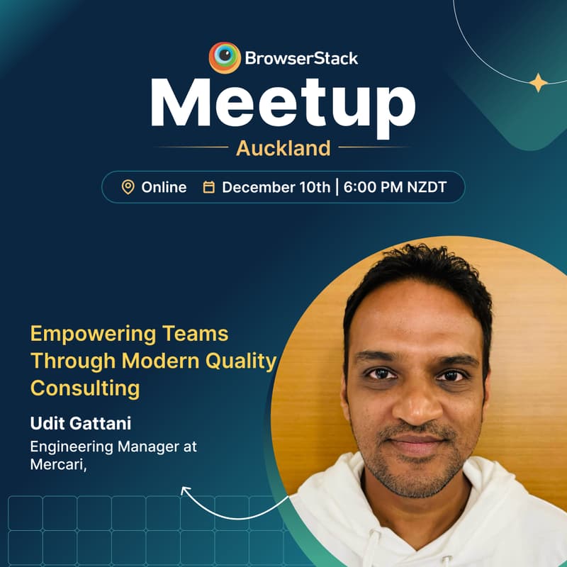 Cover Image for BrowserStack QA Virtual Meetup - Auckland