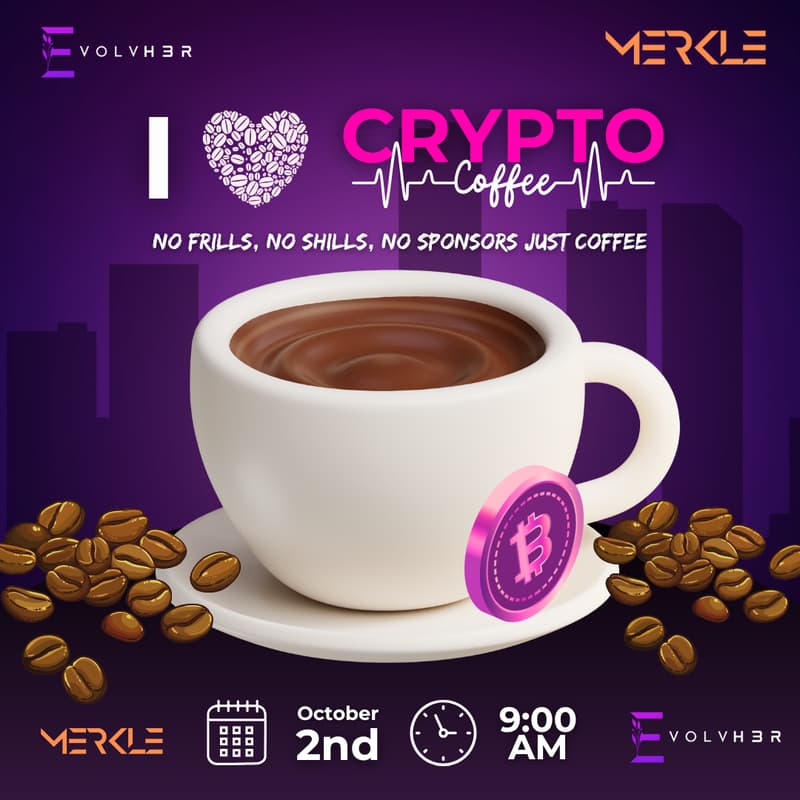 Cover Image for I ♥️ Crypto Coffee: NO Frills NO Shills NO Sponsors | Just Coffee