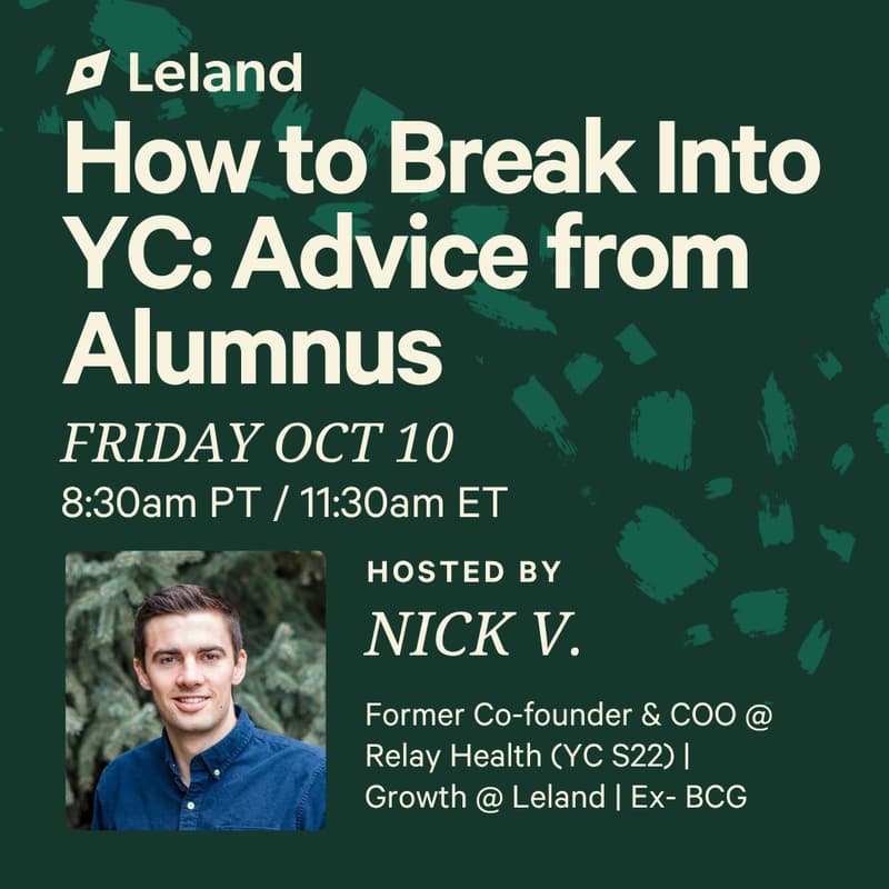 Cover Image for How to Break Into YC: Advice from Alumnus