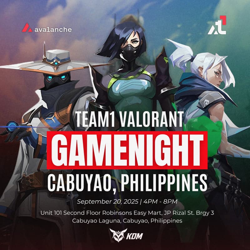 Cover Image for Team1 Valorant GameNight @ Cabuyao City, South Luzon, Philippines