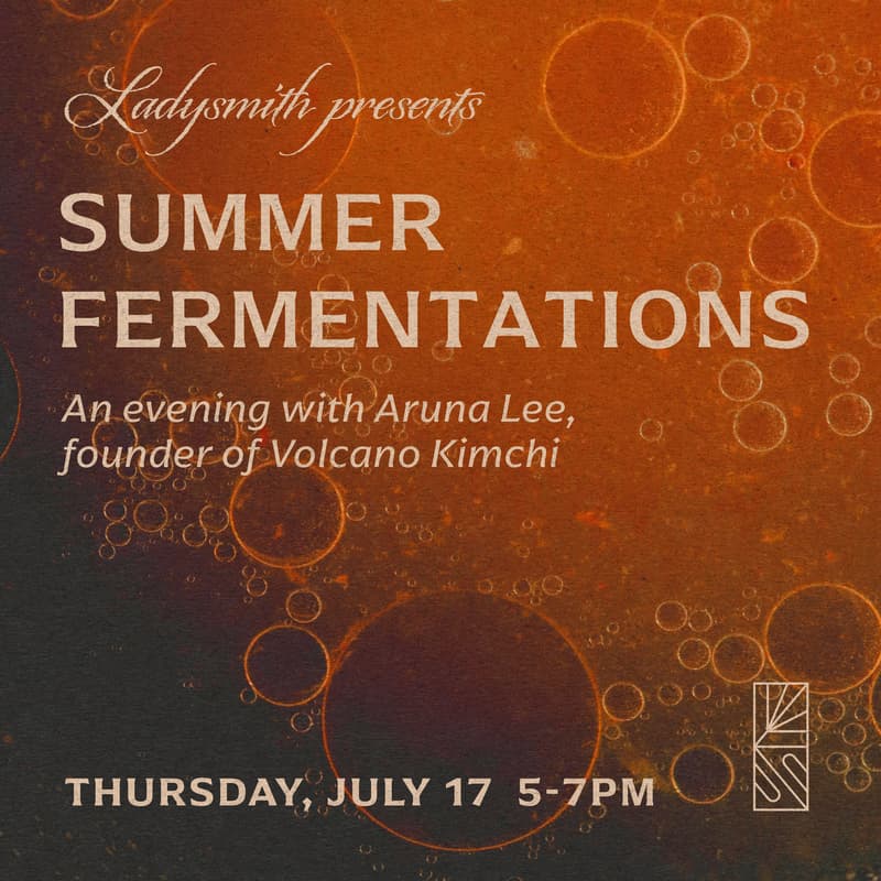 Cover Image for Summer Fermentations - An evening with Aruna Lee, founder of Volcano Kimchi