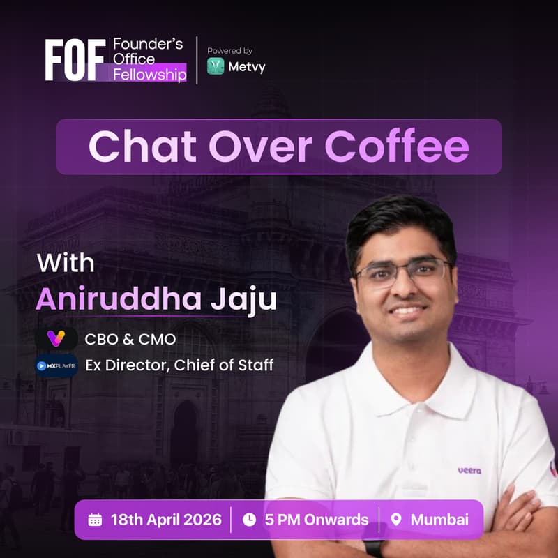 Cover Image for Chat Over Coffee with Aniruddha Jaju