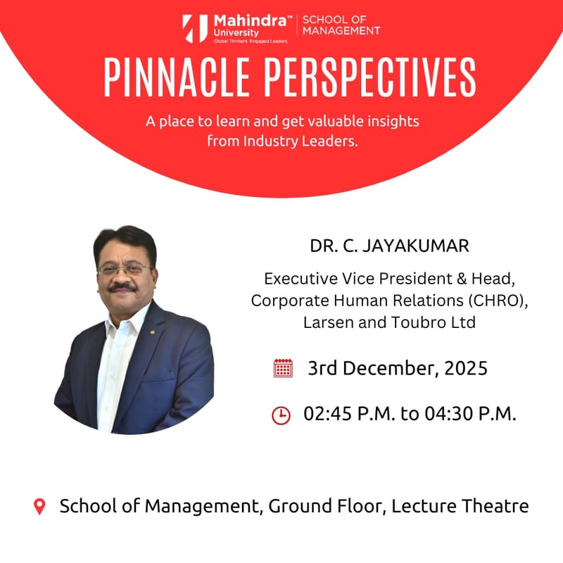 Cover Image for Dr. C. Jayakumar | Executive Vice President & Head, Corporate Human Resources (CHRO), Larsen and Toubro Limited