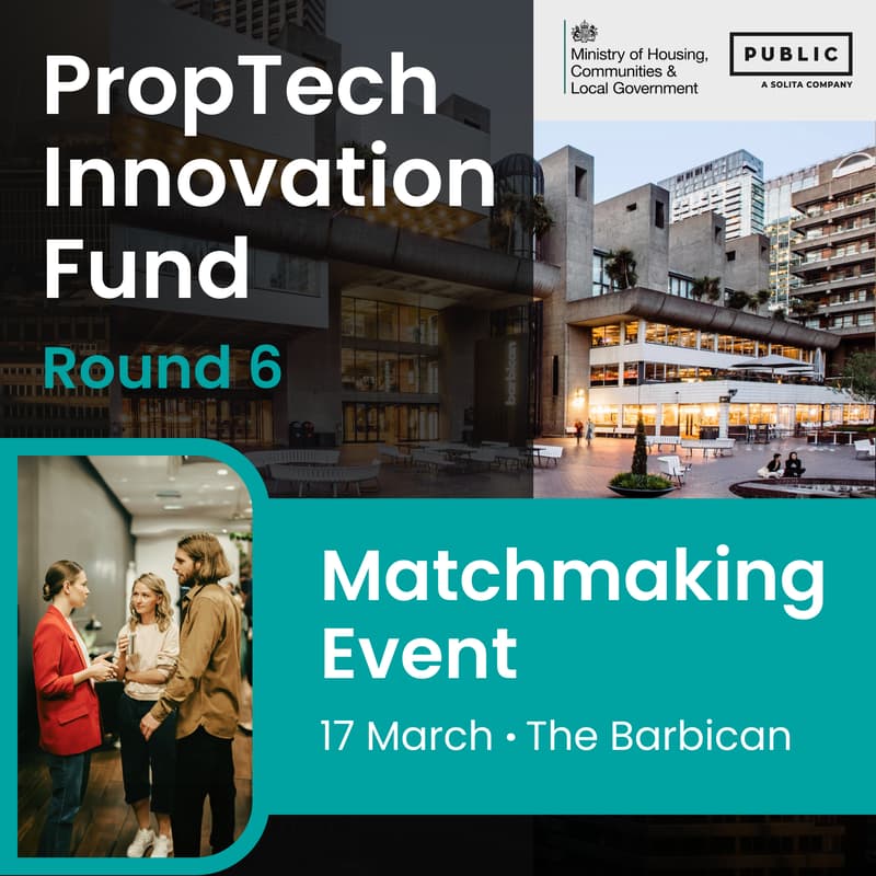 Cover Image for PropTech Innovation Fund Round 6 - Matchmaking Event