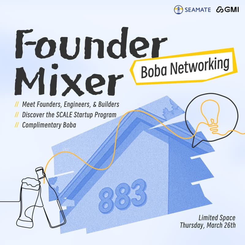 Cover Image for Builders & Boba: Seamate x GMI Cloud Founder Mixer