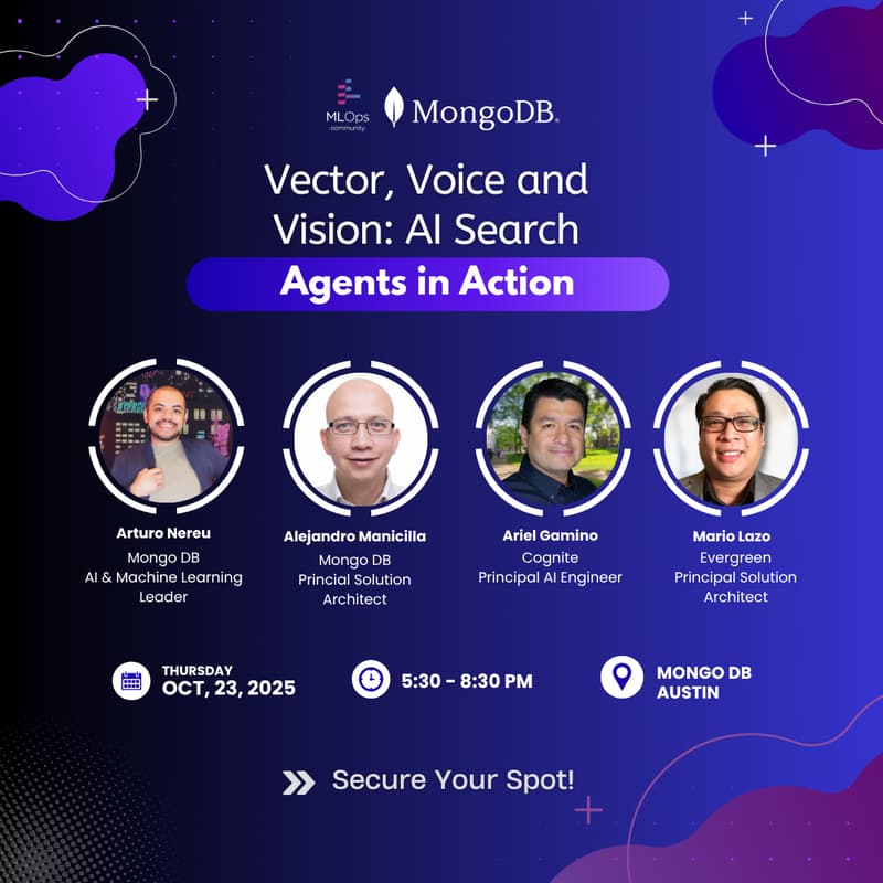 Cover Image for Vector, Voice & Vision : AI Search & Agents in Action