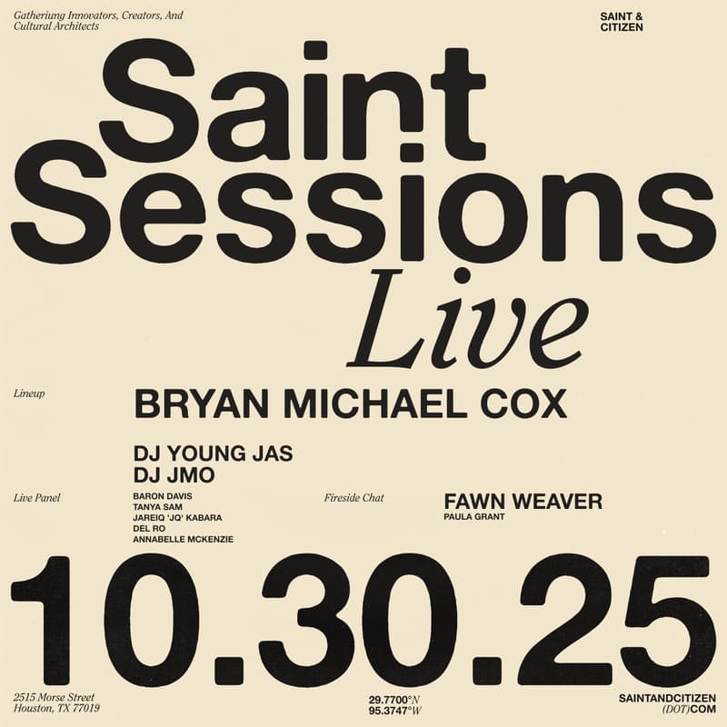 Cover Image for Saint Sessions Live   Presented by Saint & Citizen