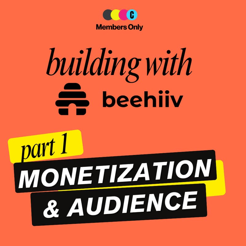 Cover Image for Building with beehiiv: Monetization & Audience