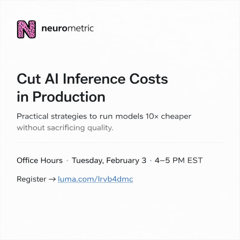 Cover Image for 10x Cheaper AI Inference - Office Hours