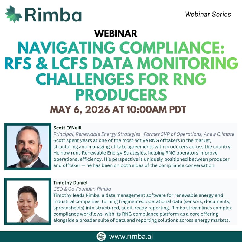 Cover Image for Navigating Compliance:RFS & LCFS Data Monitoring Challenges for RNG Producers