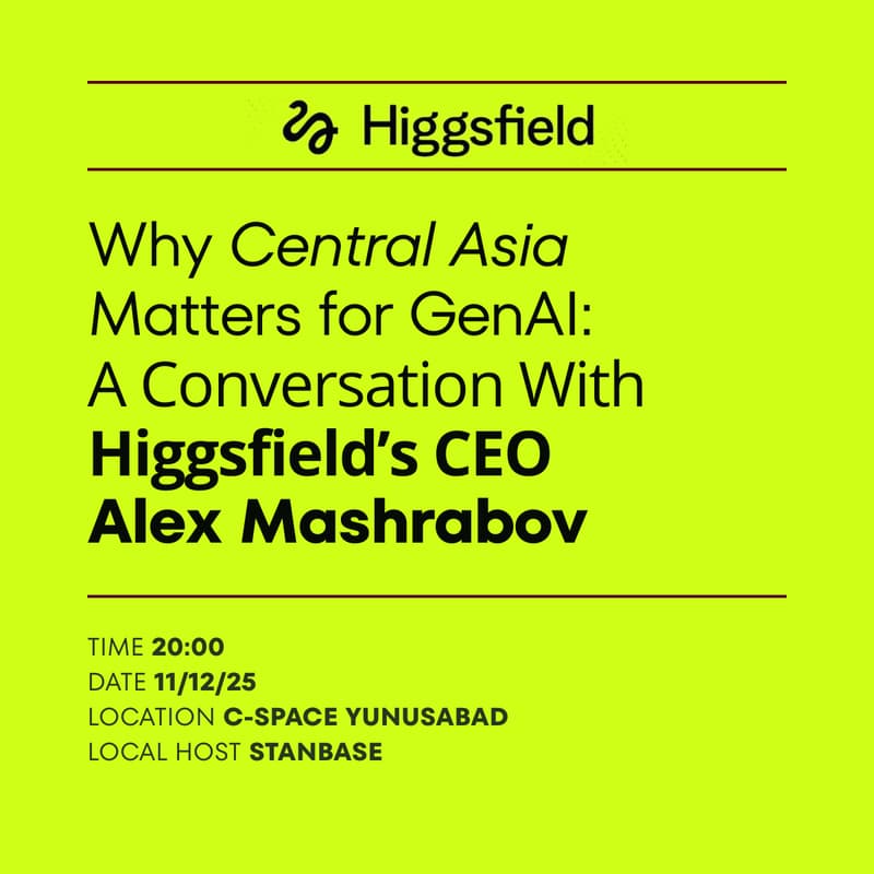 Cover Image for Why Central Asia Matters for GenAI: A Conversation With Higgsfield’s CEO, Alex Mashrabov