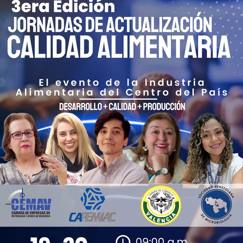 Foto de portada de Jornadas de Actualización en Calidad Alimentaria 2025