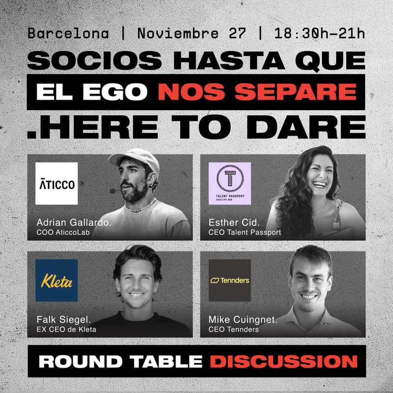 Cover Image for [MESA REDONDA] "Socios hasta que el EGO nos separe" #.heretodare