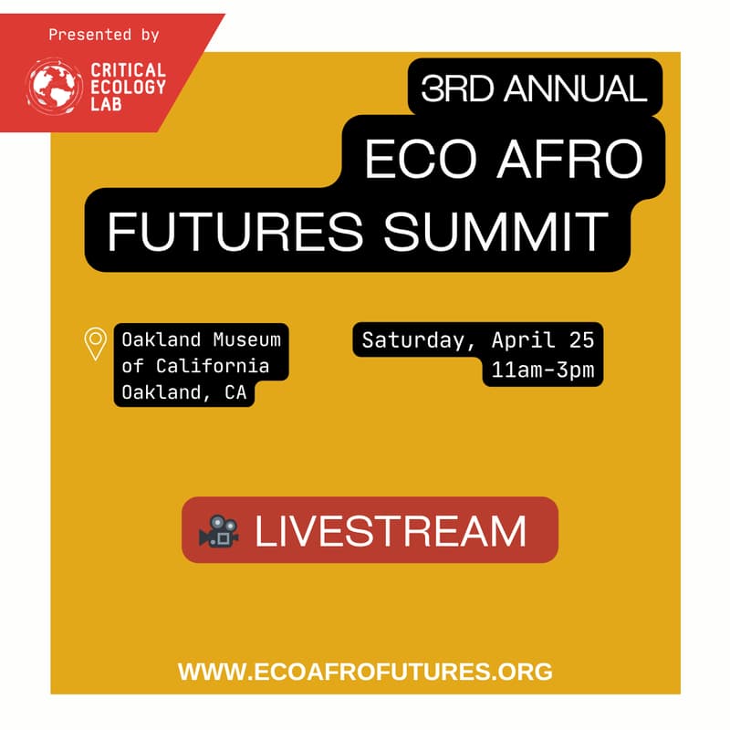 Cover Image for *LIVESTREAM* Eco Afro Futures Summit