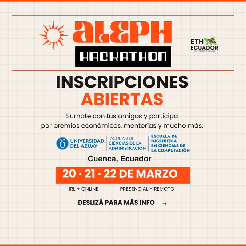 Cover Image for El Futuro Descentralizado: Aleph Hackathon en Cuenca
