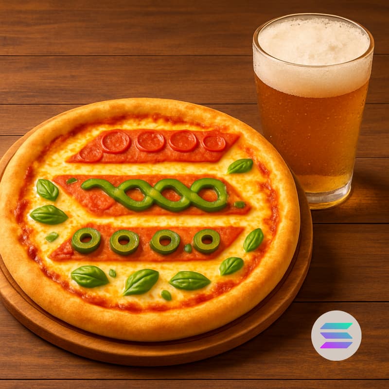 Cover Image for Solana web3 pizza night com a deScier