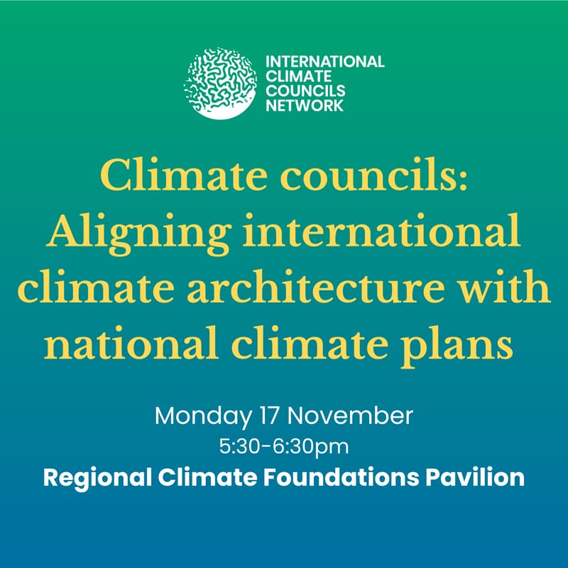 Cover Image for Climate councils: Aligning international climate architecture with national climate plans