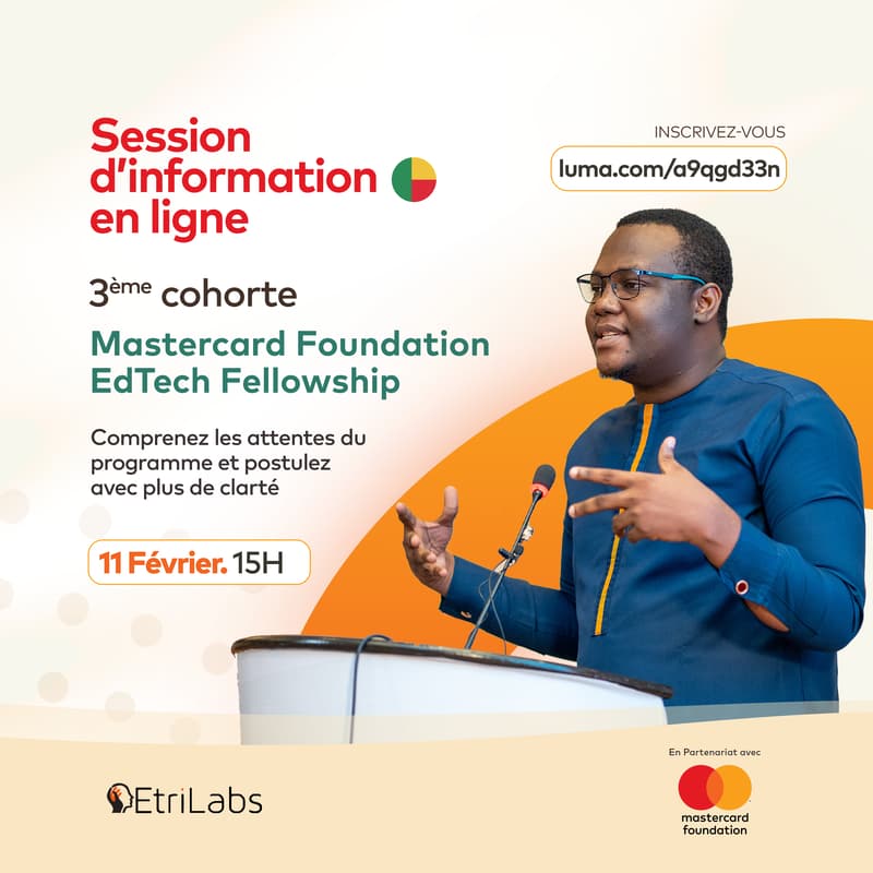 Cover Image for Session d'information en ligne - Mastercard Foundation EdTech Fellowship