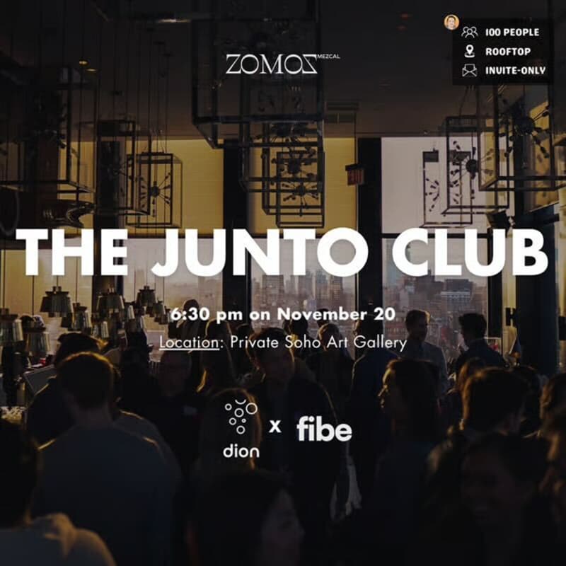 Cover Image for [Nov 20] The Junto Club x Dion