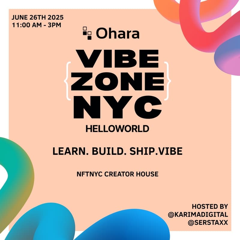 Cover Image for Ohara.ai Vibe Zone House @ NFT.NYC