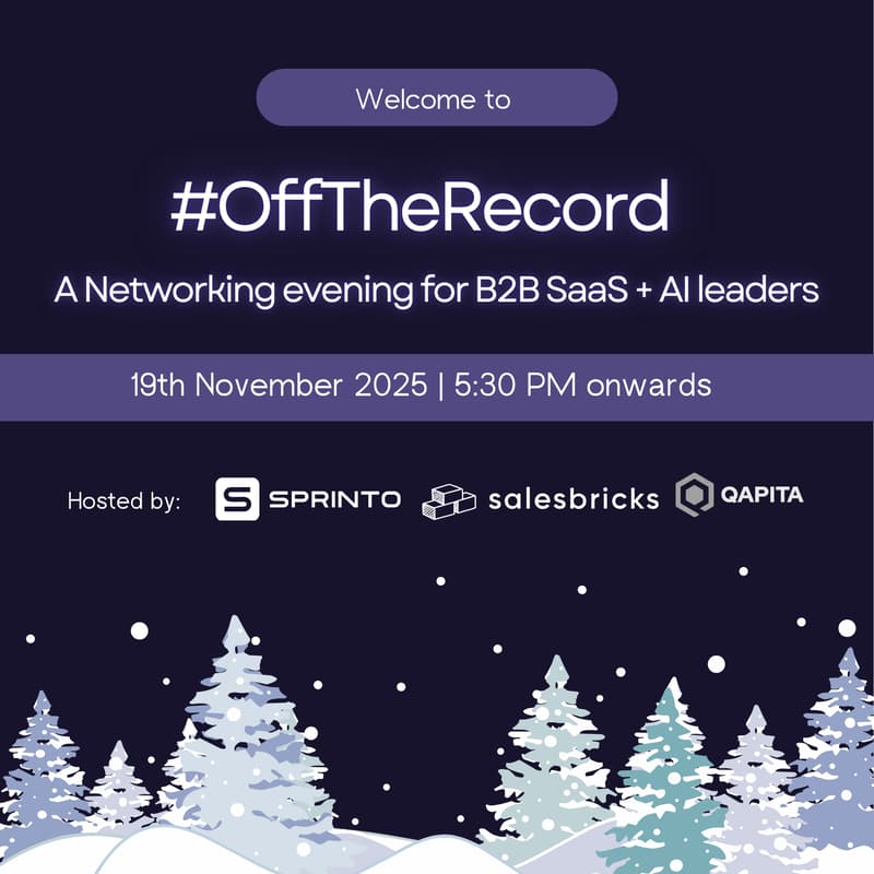 Cover Image for #OffTheRecord: An Evening for the Bold Minds of SaaS + AI