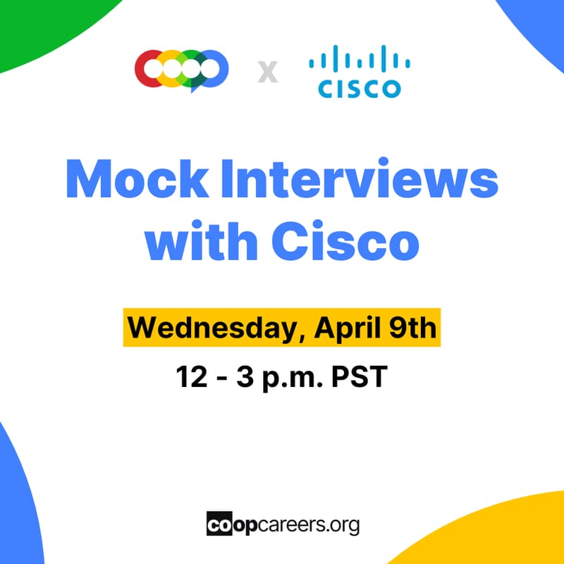 Cover Image for Mock Interviews & Networking at Cisco