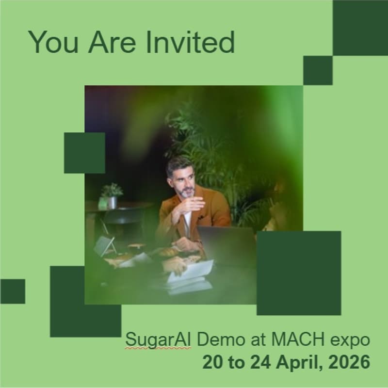 Cover Image for SugarAI Demo at MACH, NEC, Birmingham: 20-24 April