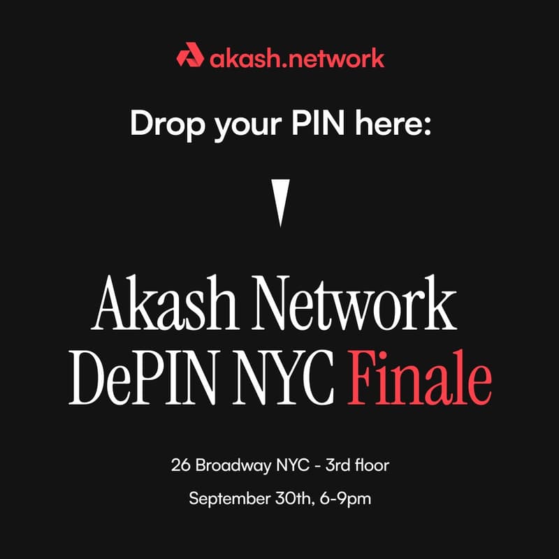 Cover Image for Drop your PIN here: Akash Network DePIN NYC Finale