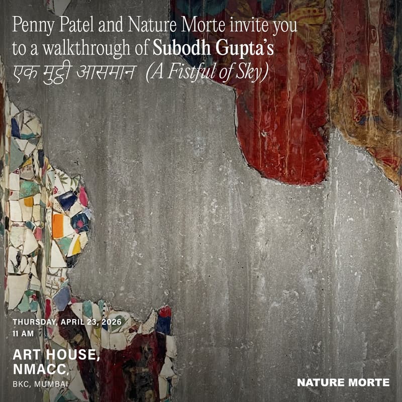 Cover Image for Walkthrough of Subodh Gupta's exhibition 'एक मुट्ठी आसमान (A Fistful of Sky)'