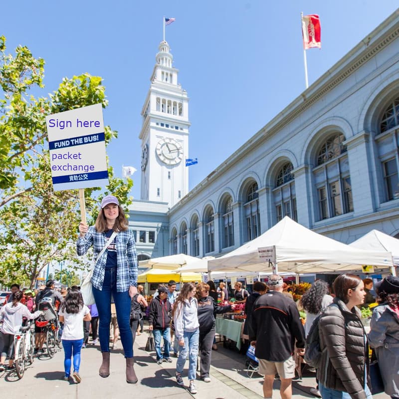 Cover Image for Signature Gathering at Ferry Plaza Farmers Market in San Francisco