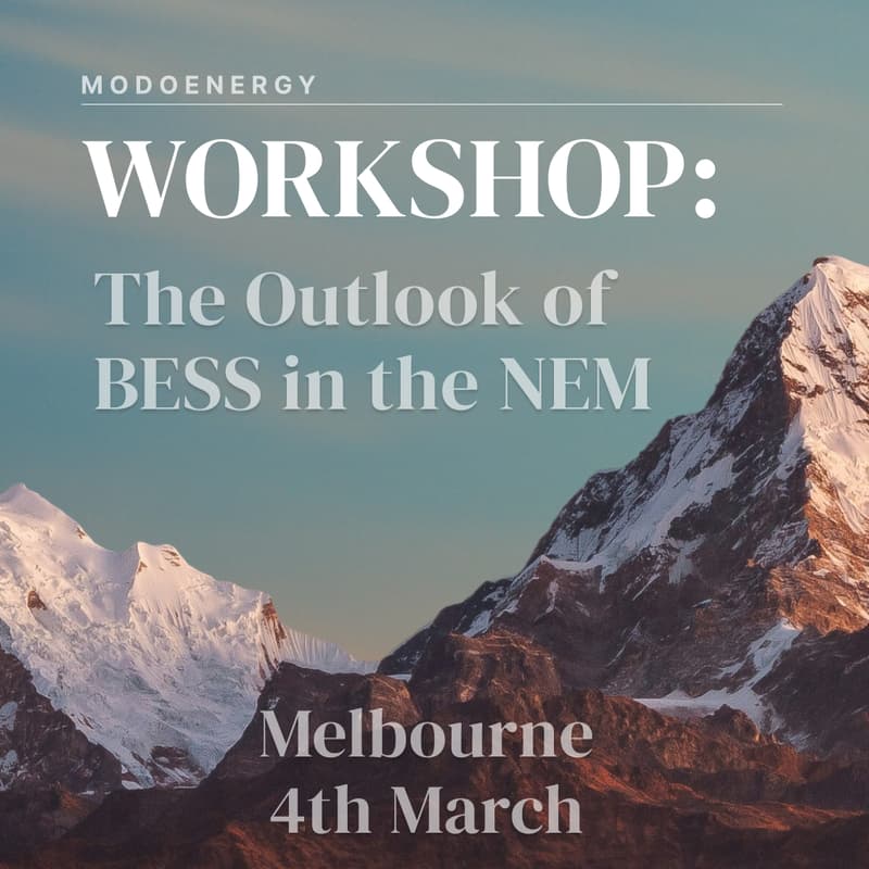 Cover Image for WORKSHOP:The Outlook of BESS in the NEM (Melbourne)