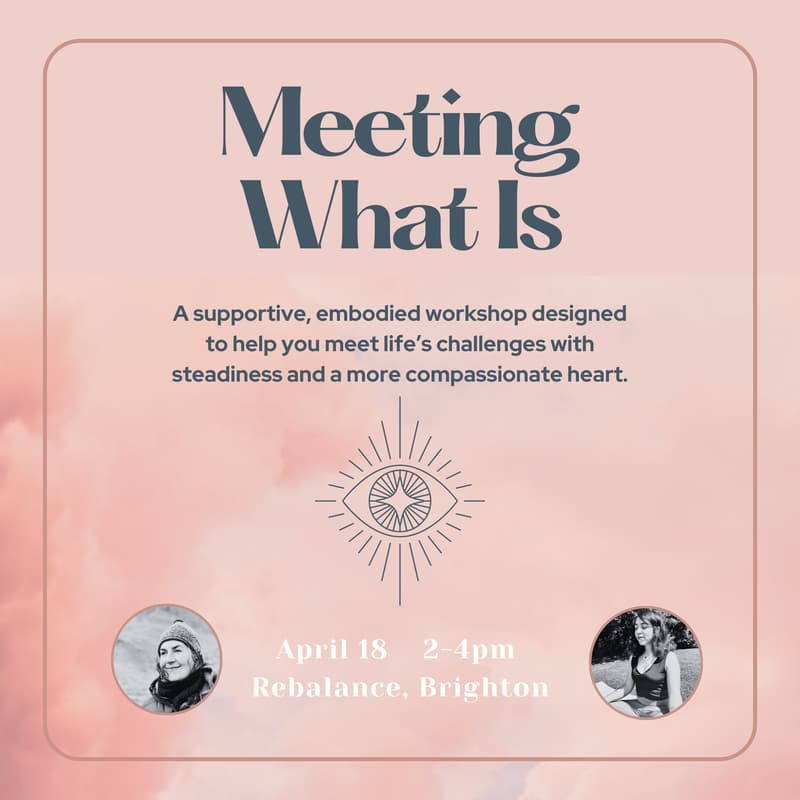 Cover Image for Meeting What Is: Finding Steadiness in Times of Change