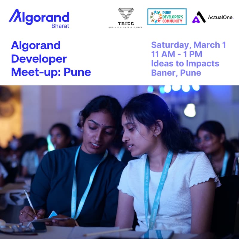 Cover Image for Algorand Developer Meet-up: Pune